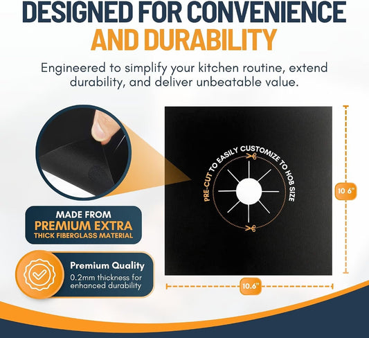 🔥 Smart Stove Protector Cover – Heat Resistant Fiberglass Gas Stove Mat