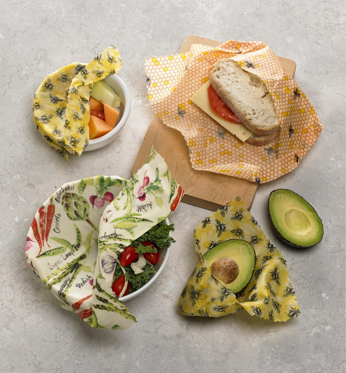 ♻️ Reusable Natural Food Storage Wrap – Freshness Without Waste