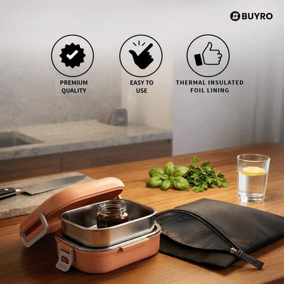 🥗 Leak Proof Insulated Lunch Bag – Freshness On The Go