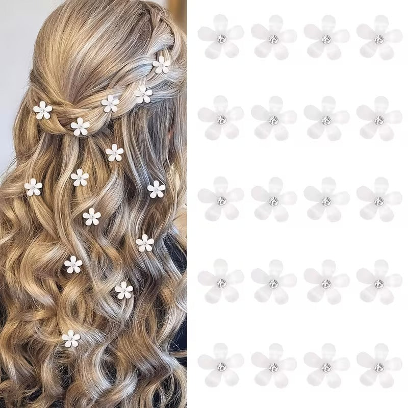 Daisy Charm Hair Clips Set