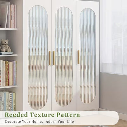 🪟 3D Reeded Glass Privacy Window Film