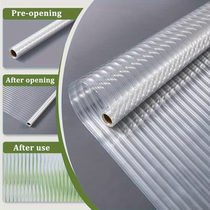 🪟 3D Reeded Glass Privacy Window Film