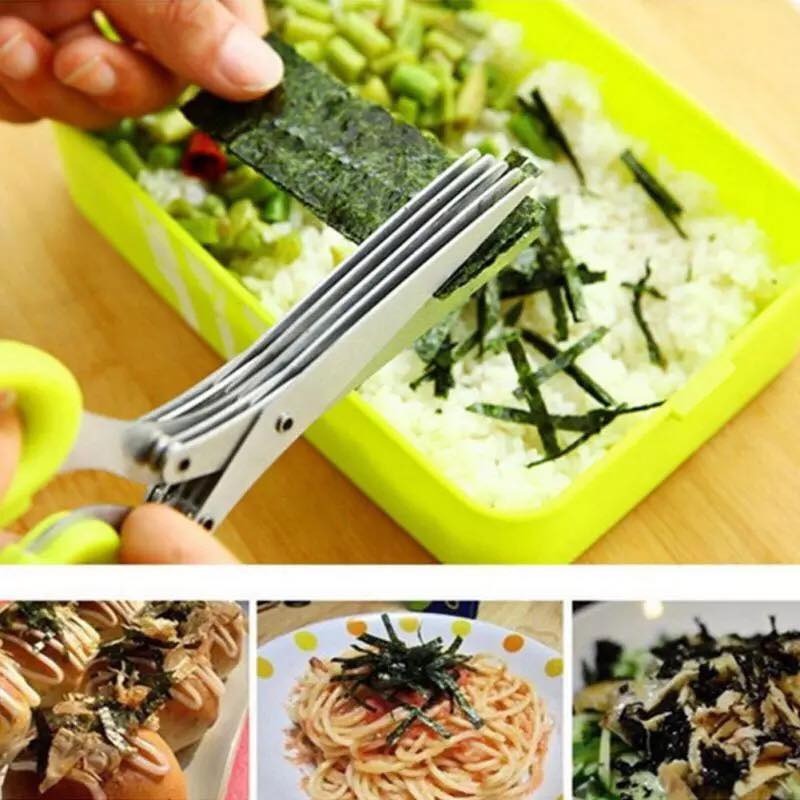 5-Blades Herb Scissor – Quick & Easy Kitchen Chopper