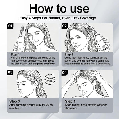 Plant-Based Hair Color Cream