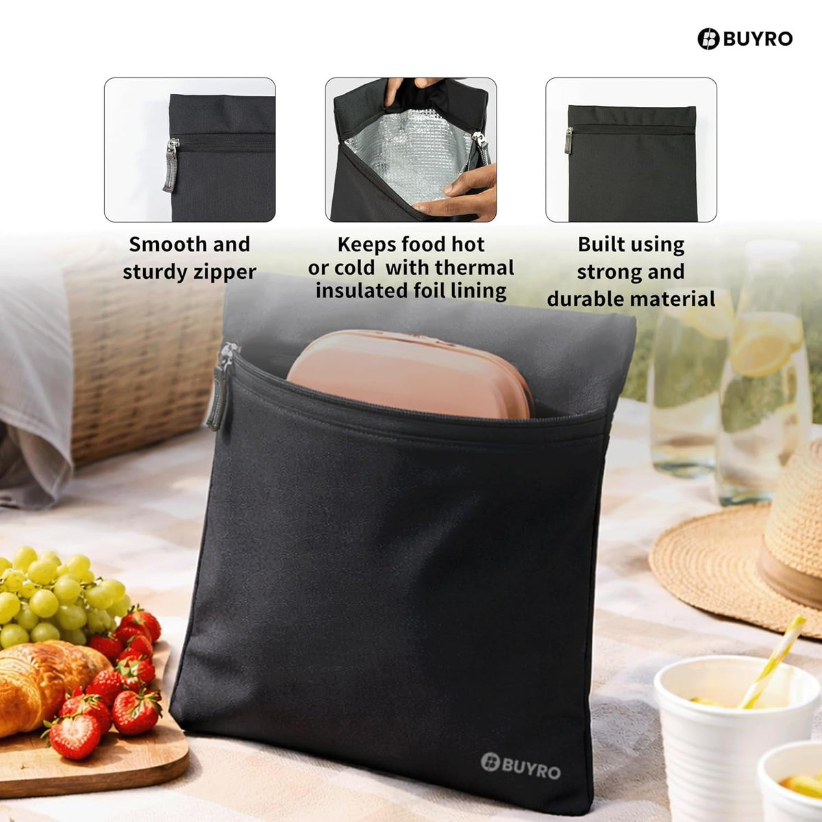 🥗 Leak Proof Insulated Lunch Bag – Freshness On The Go