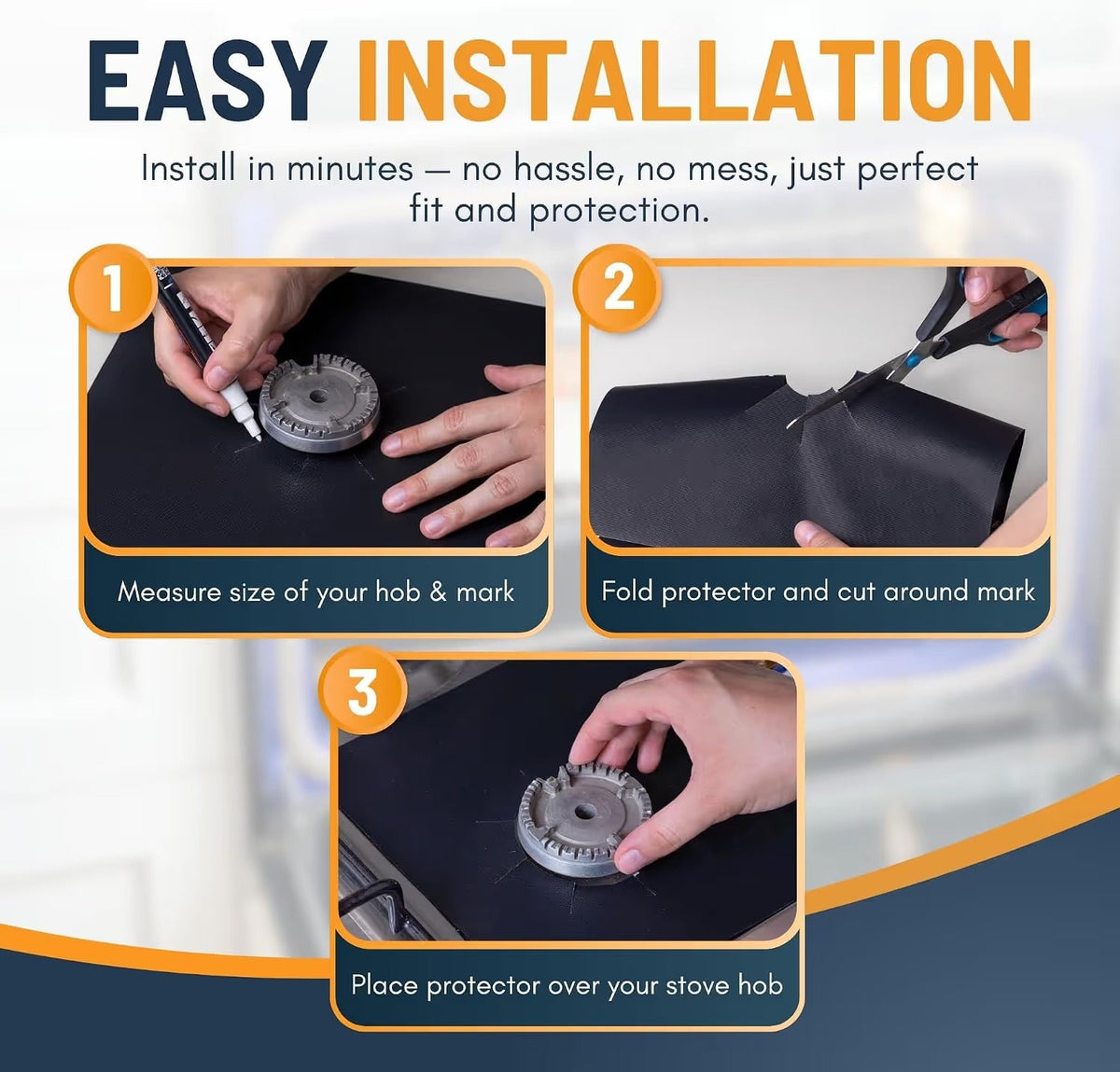 🔥 Smart Stove Protector Cover – Heat Resistant Fiberglass Gas Stove Mat