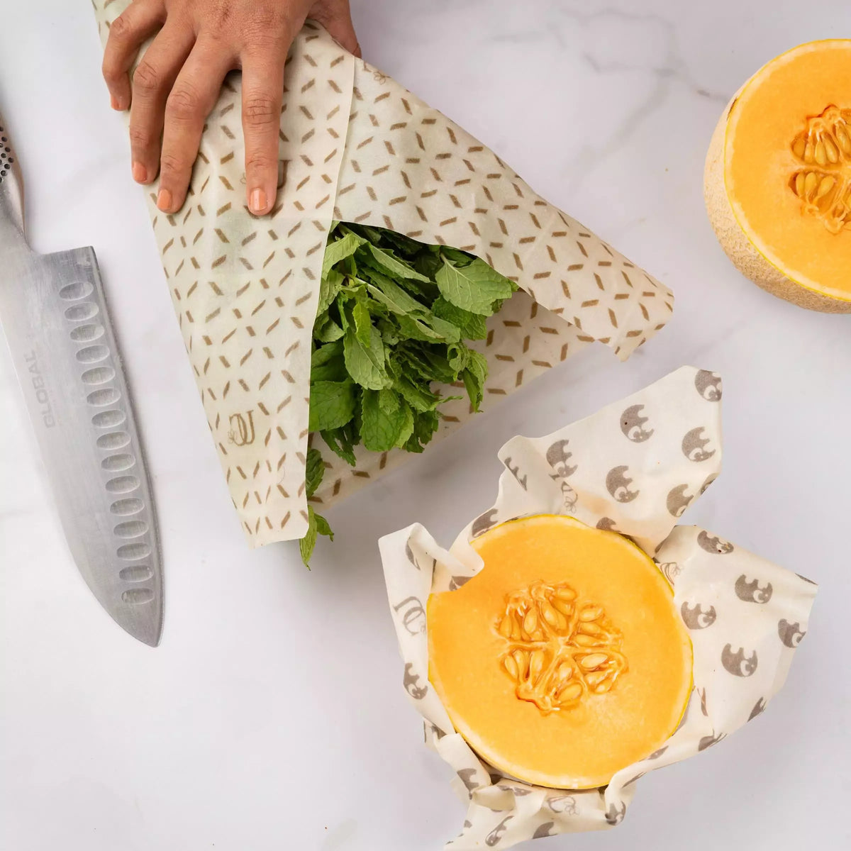 ♻️ Reusable Natural Food Storage Wrap – Freshness Without Waste