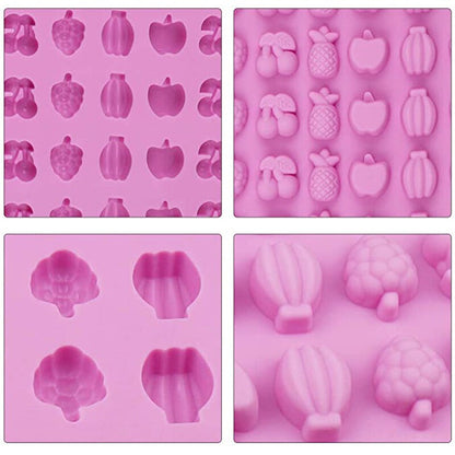 🍓 Silicone Fruit Mold Tray – Ice Cube, Chocolate, Jelly & Candy Making Mould