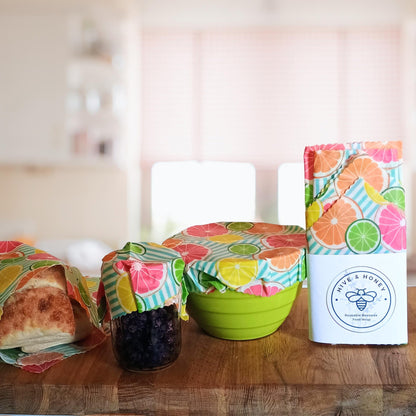 ♻️ Reusable Natural Food Storage Wrap – Freshness Without Waste