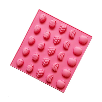 🍓 Silicone Fruit Mold Tray – Ice Cube, Chocolate, Jelly & Candy Making Mould