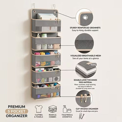 5-Tier Hanging Multi-Purpose Door Organizer
