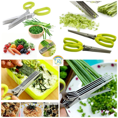 5-Blades Herb Scissor – Quick & Easy Kitchen Chopper