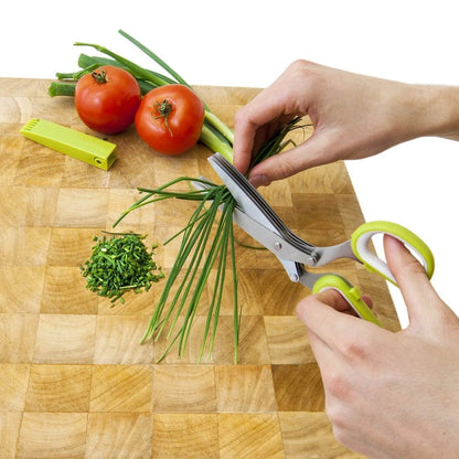 5-Blades Herb Scissor – Quick & Easy Kitchen Chopper