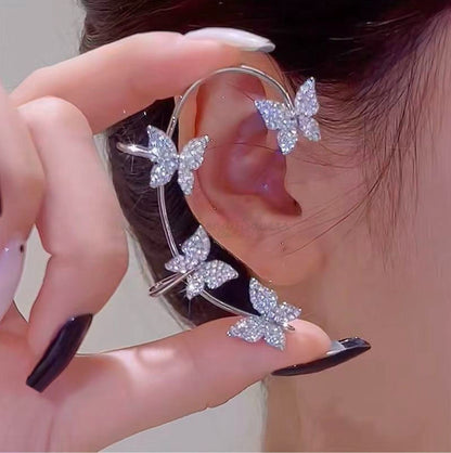 💎 Butterfly Clip-On Earrings – Elegant, Piercing-Free Glam