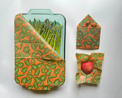 ♻️ Reusable Natural Food Storage Wrap – Freshness Without Waste
