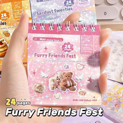 Mini Cute Sticker Book Set