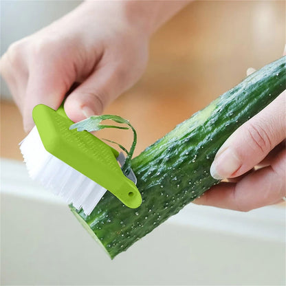 4-in-1 Potato & Vegetable Peeler, Brush & Spot Remover