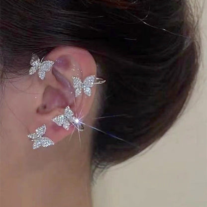💎 Butterfly Clip-On Earrings – Elegant, Piercing-Free Glam