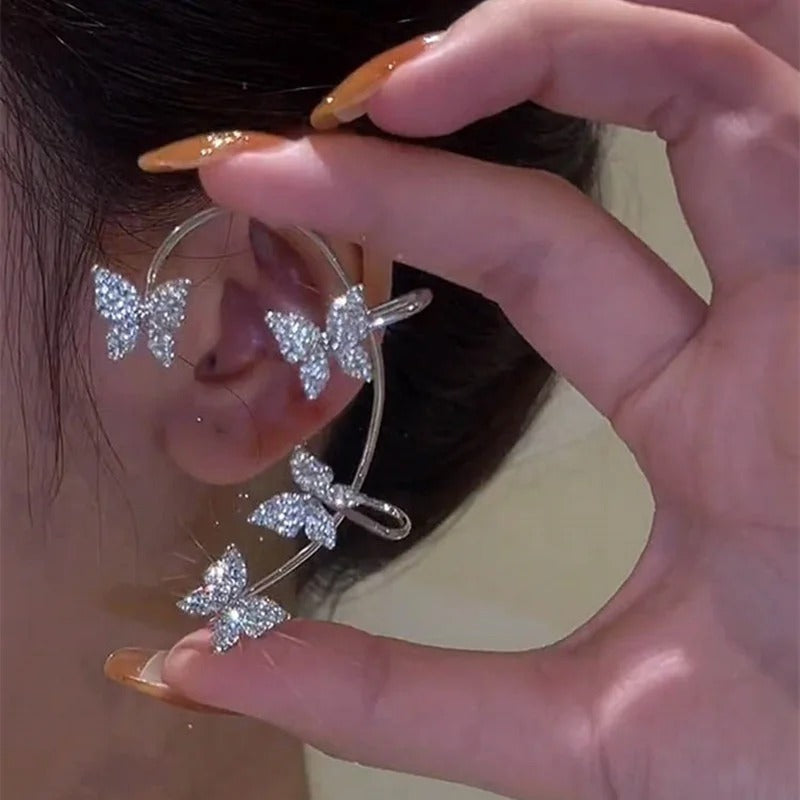 💎 Butterfly Clip-On Earrings – Elegant, Piercing-Free Glam