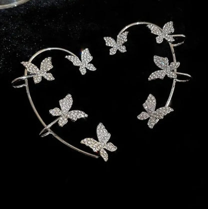 💎 Butterfly Clip-On Earrings – Elegant, Piercing-Free Glam