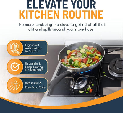 🔥 Smart Stove Protector Cover – Heat Resistant Fiberglass Gas Stove Mat