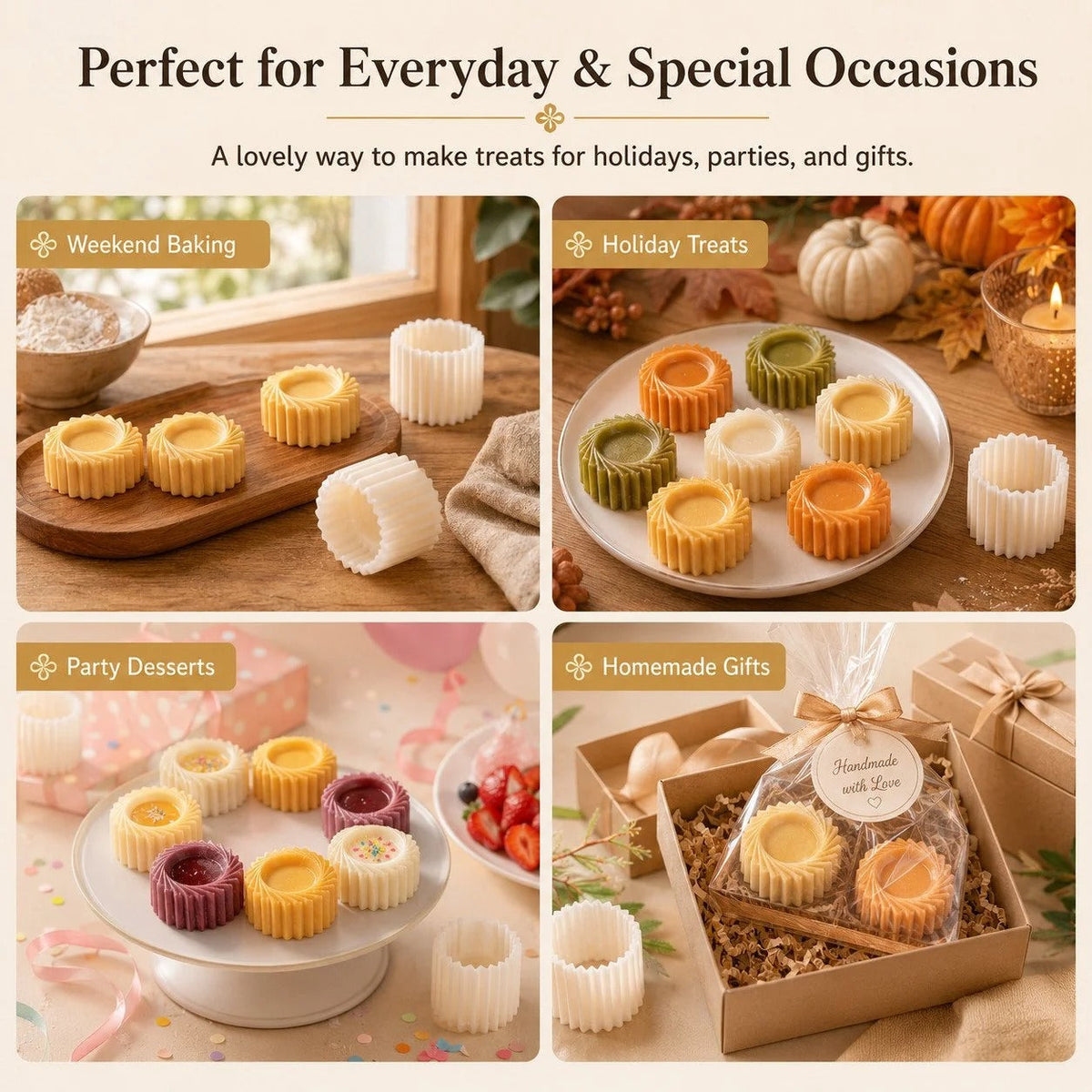 🍪 EasyBake™ Mini Dessert Silicone Molds