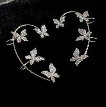💎 Butterfly Clip-On Earrings – Elegant, Piercing-Free Glam