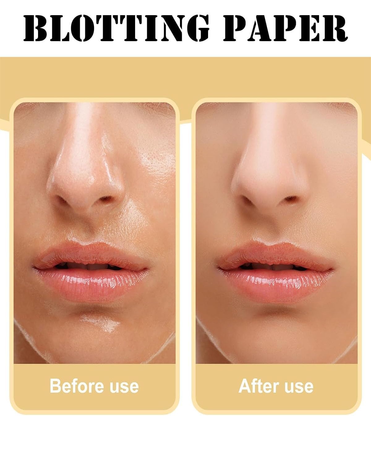 ✨ Portable Oil Absorbing Face Paper with Mirror