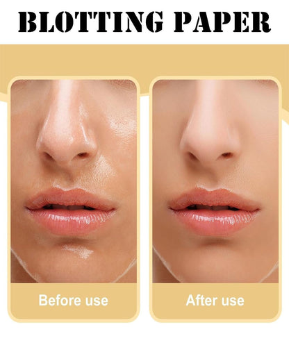 ✨ Portable Oil Absorbing Face Paper with Mirror