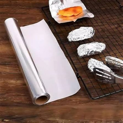 🍽️ Dual Layer Food Wrap Roll – Heat Lock & Fresh Keep