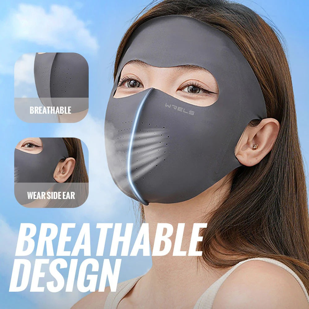 Women Summer Protection Breathable Forehead Full Face Mask