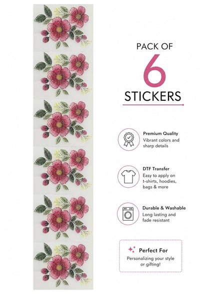 ✨ 3D Flower Embroidery Patch – DIY Clothing Decoration