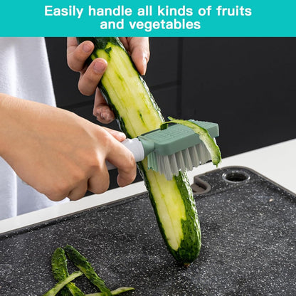 4-in-1 Potato & Vegetable Peeler, Brush & Spot Remover