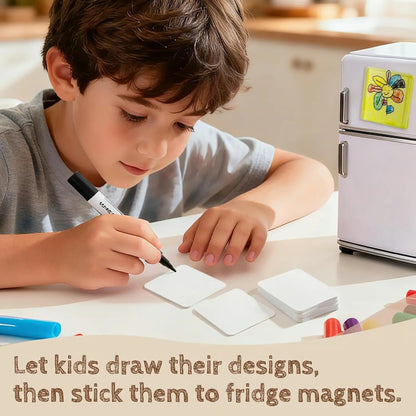 Clear Acrylic DIY Magnetic Photo Frames – 3D Fridge Magnet Set