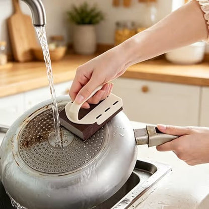 🧽 Heavy Duty Magic Scrub Handle – Kitchen Cleaning Power Tool