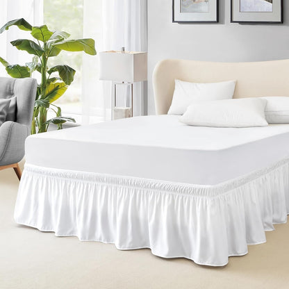 ✨ Universal Size Luxury Ruffled Bed Skirt – Elegant Bedroom Makeover & Dust Protection ✨
