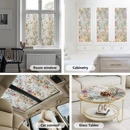 Colored Stained Glass Window Film  ( Cut to size freely )