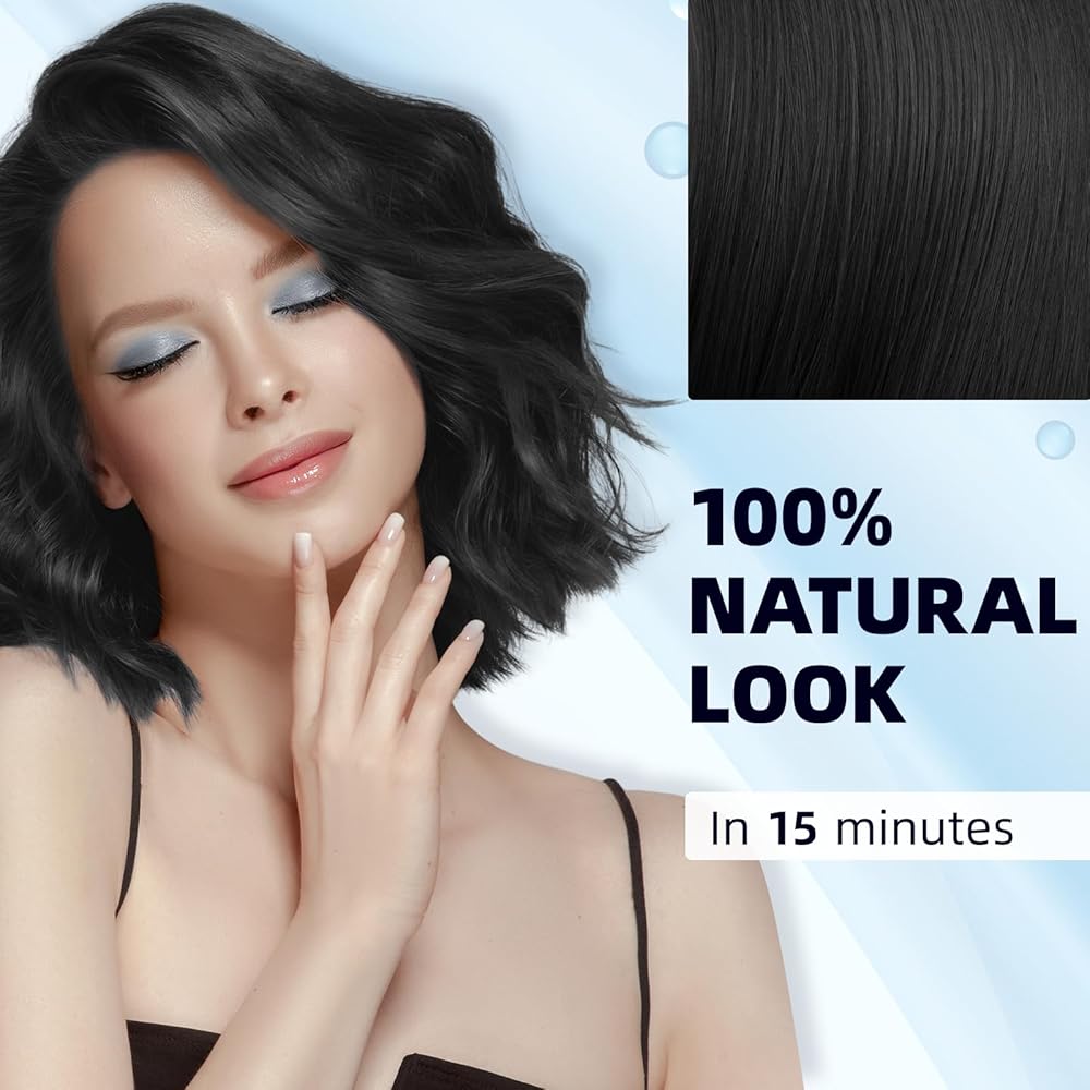 3 In 1 Instant Dye Shampoo For Women/Men Hair Color For Grey Coverage