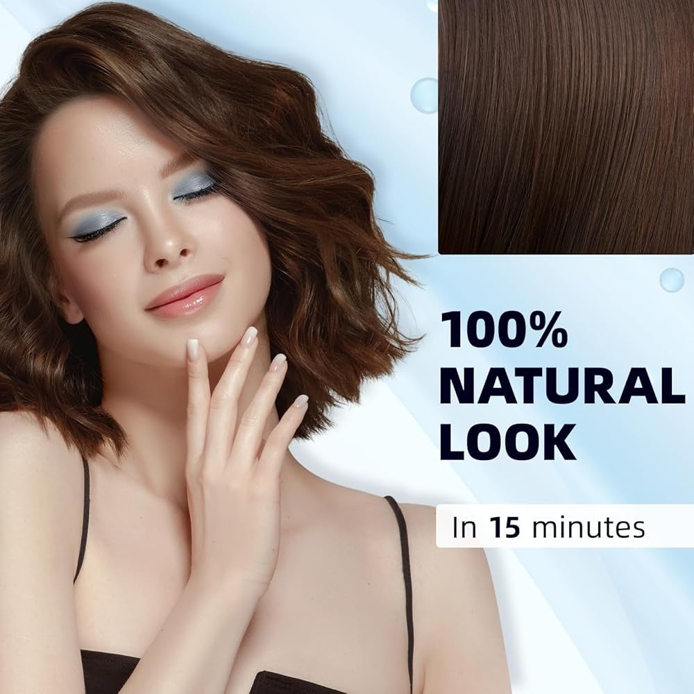 3 In 1 Instant Dye Shampoo For Women/Men Hair Color For Grey Coverage