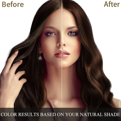 3 In 1 Instant Dye Shampoo For Women/Men Hair Color For Grey Coverage