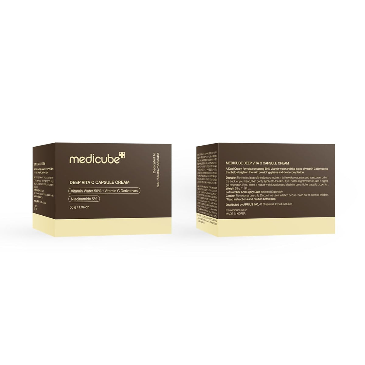 Medicube Deep Vita C Golden Capsule Face Moisturizer Cream  55g