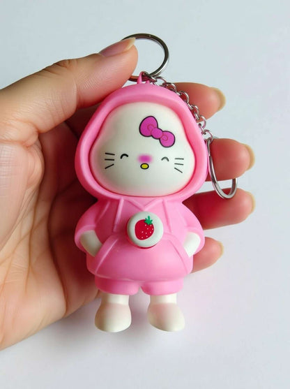 Hello Kitty Face Changing Keychain Cute Keychain