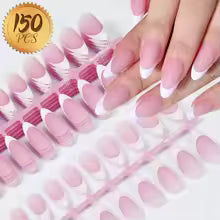 Elegant French Glow Nail Set