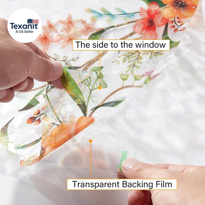 Colored Stained Glass Window Film  ( Cut to size freely )