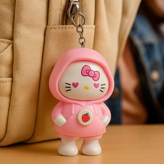 Hello Kitty Face Changing Keychain Cute Keychain