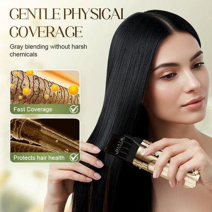 2-in-1 Gray Coverage Hair Dye Comb ( Allow to Open )