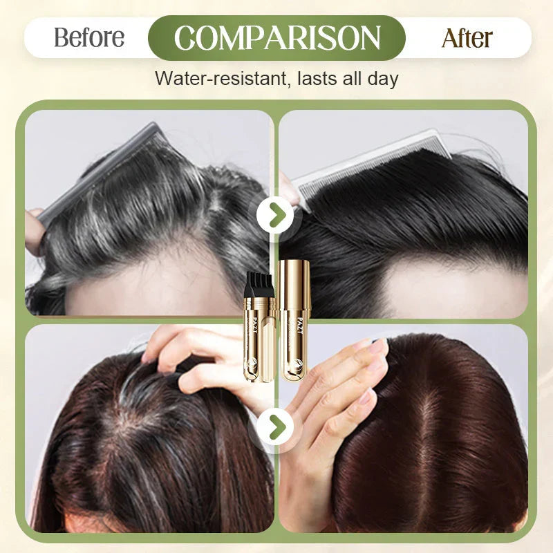 2-in-1 Gray Coverage Hair Dye Comb ( Allow to Open )